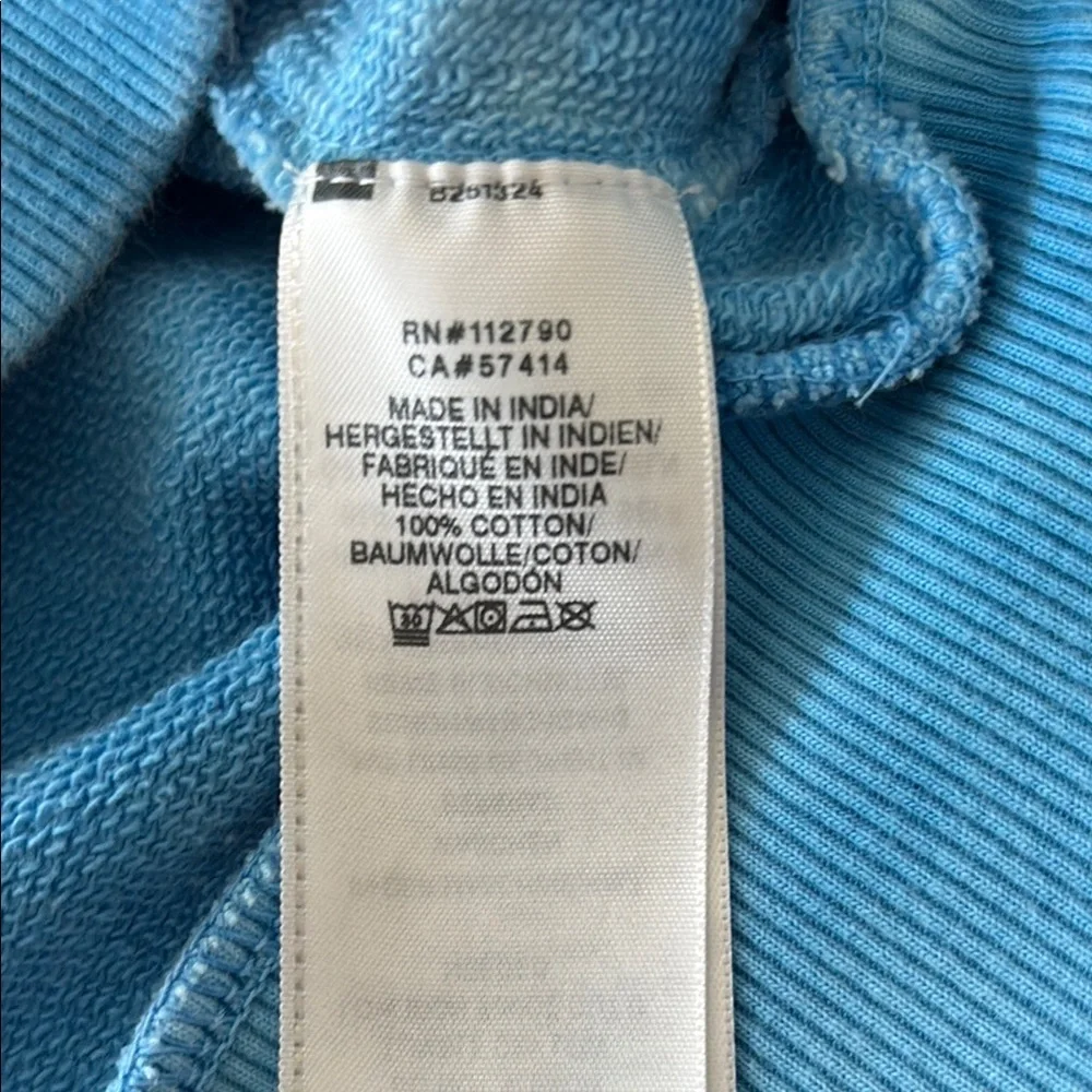 True Religion man’s Blue Crewneck Sweater with Tie-Dye Effect. M
